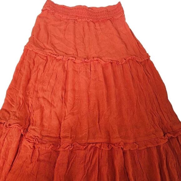 Boden smocked waist tiered maxi skirt - Picture 1 of 6